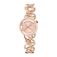 BKPLIS502 Ted Baker Lilabel Bow Rose Gold-Tone Bracelet Watch
