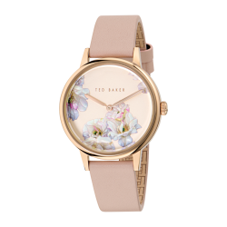 BKPPHS502 Ted Baker Phylipa Rose Gold-Tone Printed Pink Leather Watch