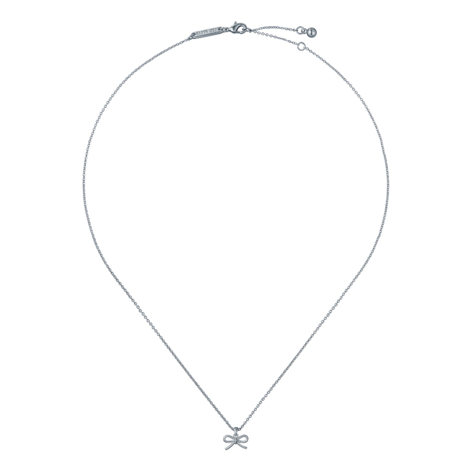 BLAIRE: Mini Metal Bow Pendant Necklace TBJ4156-01-03 by