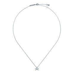  BLAIRE: Mini Metal Bow Pendant Necklace TBJ4156-01-03