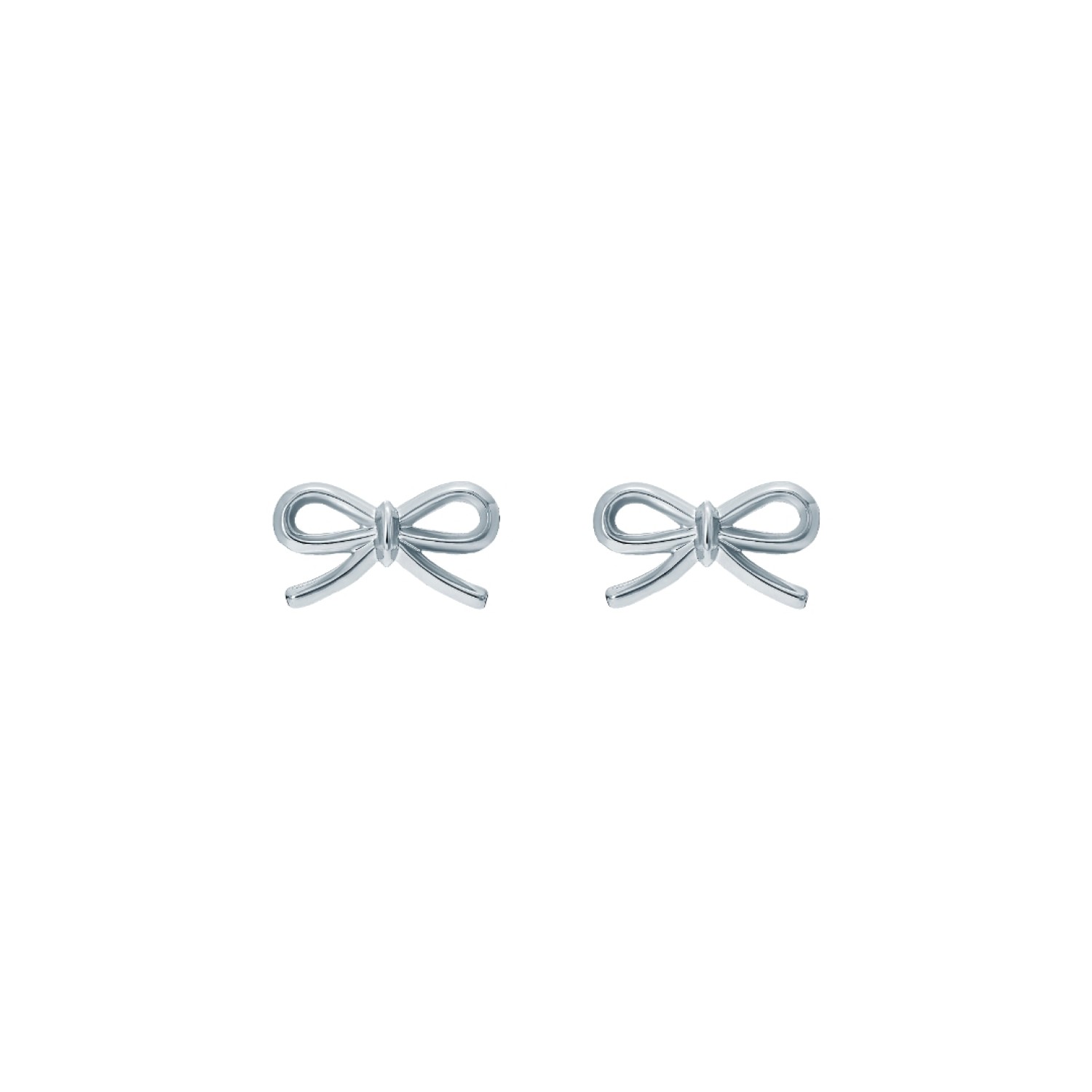BROOKE: Mini Metal Bow Stud Earrings TBJ4156-01-03 by