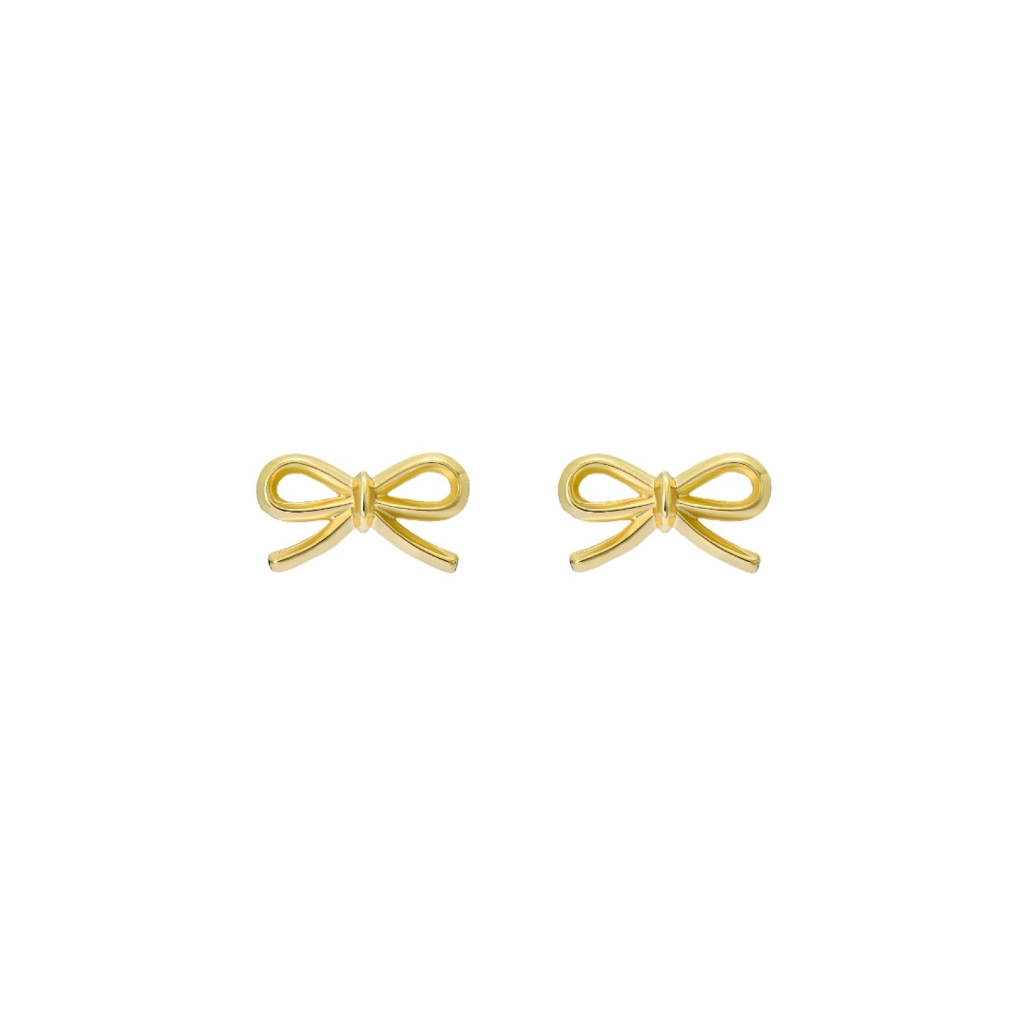 BROOKE: Mini Metal Bow Stud Earrings TBJ4156-02-03 by