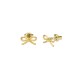 BROOKE: Mini Metal Bow Stud Earrings TBJ4156-02-03 by