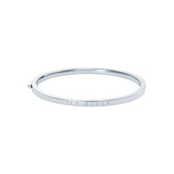CHRISHELL: Logo Slim Bangle Bracelet TBJ4156-01-03