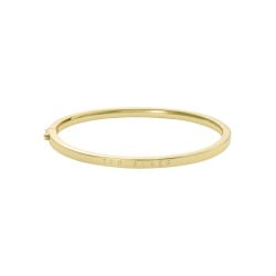 CHRISHELL: Logo Slim Bangle Bracelet TBJ4180-02-03