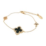Georgini Midnight Velvet Black Agate Fairwater Bracelet IB1188GB