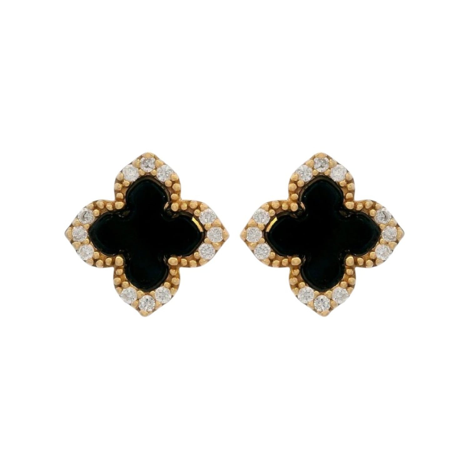 Georgini Midnight Velvet Black Agate Fairwater Stud Earring IE1188GB by Georigini