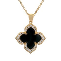 Georigini Midnight Velvet Black Agate Fairwater Pendent IE1187GB