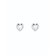  HAN: Crystal Heart Stud Earrings TBJ1654-01-02