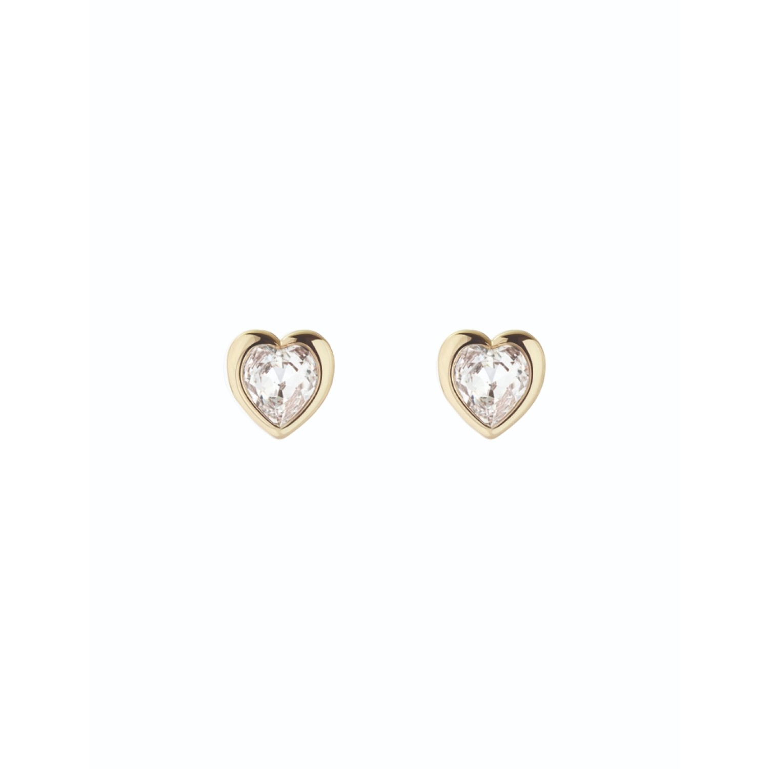 HAN: Crystal Heart Stud Earrings TBJ1654-02-02 by