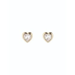  HAN: Crystal Heart Stud Earrings TBJ1654-02-02