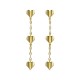 HELIN: Flutter Heart Drop Earrings TBJ4024-02-03 by