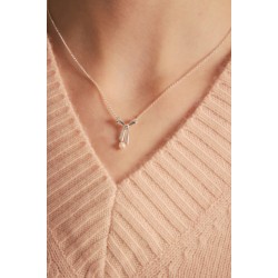 Karen Walker Pearl Bow Necklace 45cm