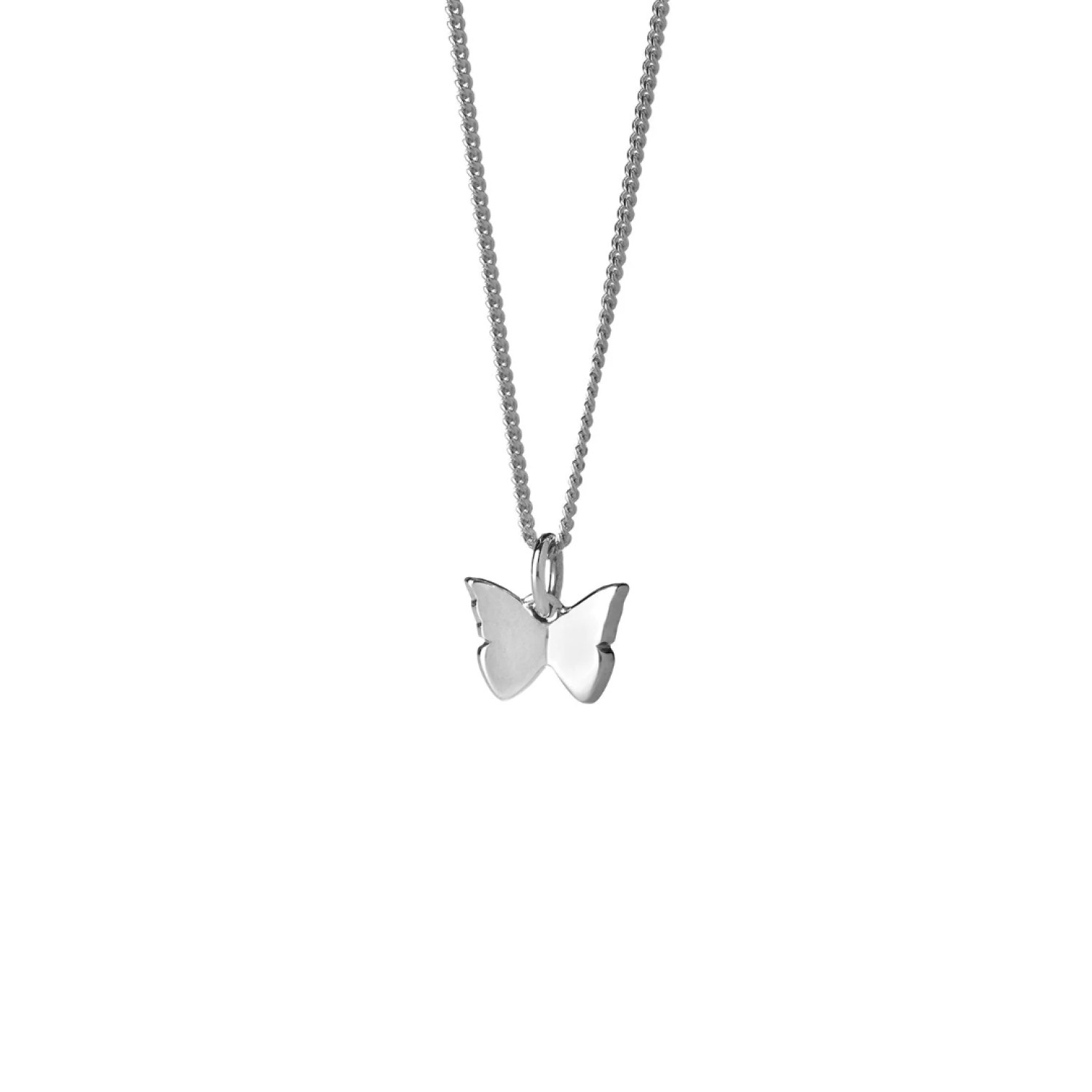 Karen Walker Sterling Silver Mini Butterfly Necklace Karen Walker Mini Butterfly Necklace in sterling silver delicate butterfly pendant