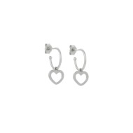Karen Walker Mini Heart Hoop Earrings