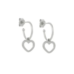Karen Walker Mini Heart Hoop Earrings