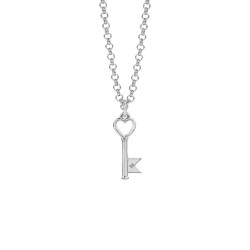 Karen Walker Monogram Key Necklace 45cm
