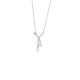 Karen Walker Sterling Silver Pearl Bow Necklace Karen Walker Pearl Bow Necklace in sterling silver with freshwater pearl drop