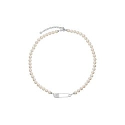 Karen Walker Runaway Safety Pin & Pearls Necklace 41 + 5cm
