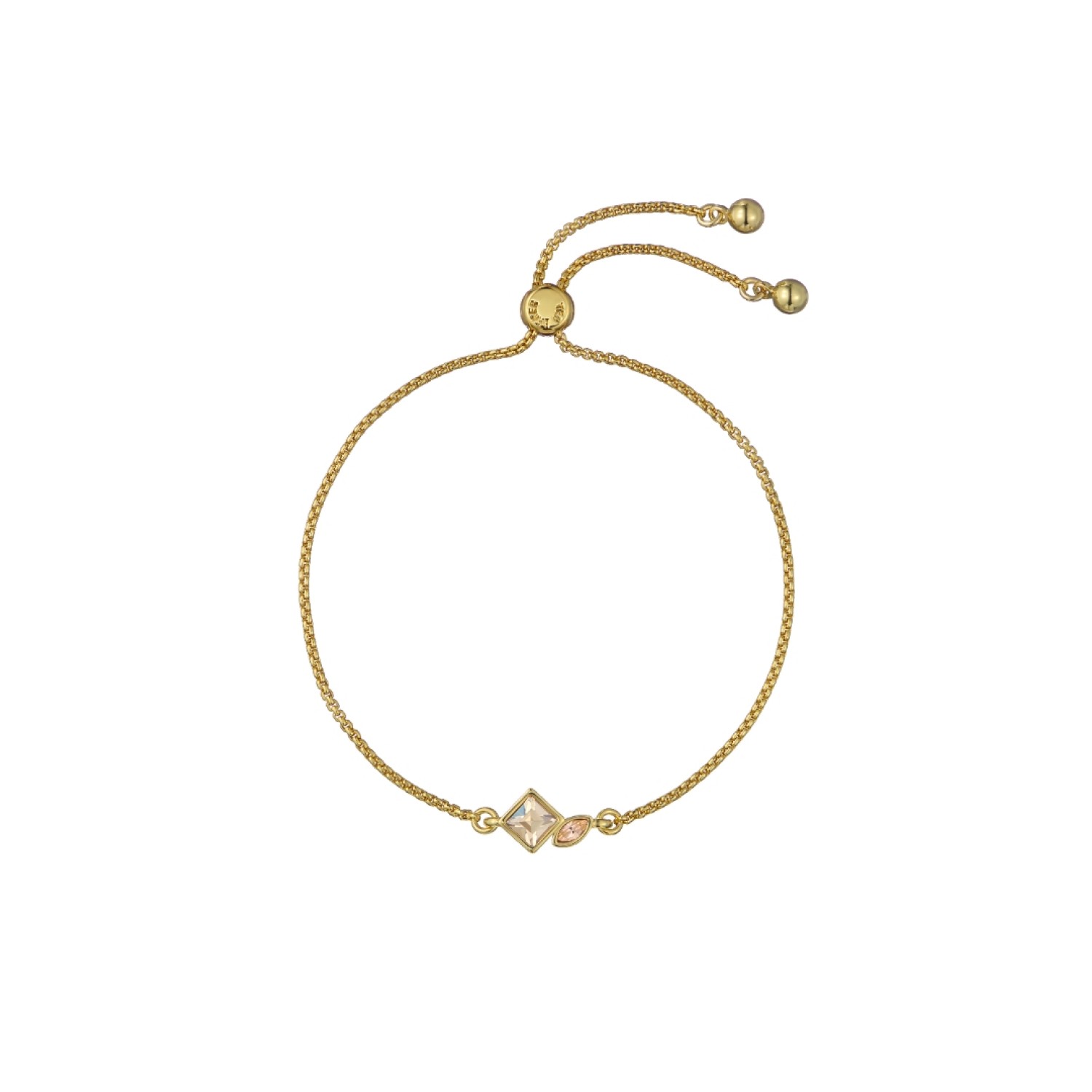 MILLIE: Mini Crystal Cluster Adjustable Bracelet TBJ4218-02-453 MILLIE: Mini Crystal Cluster Adjustable Bracelet TBJ4218-02-453 by