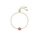 PETIAL: Painted Flower Adjustable Bracelet TBJ3646-02-457 – PETIAL: Painted Flower Adjustable Bracelet TBJ3646-02-457 by