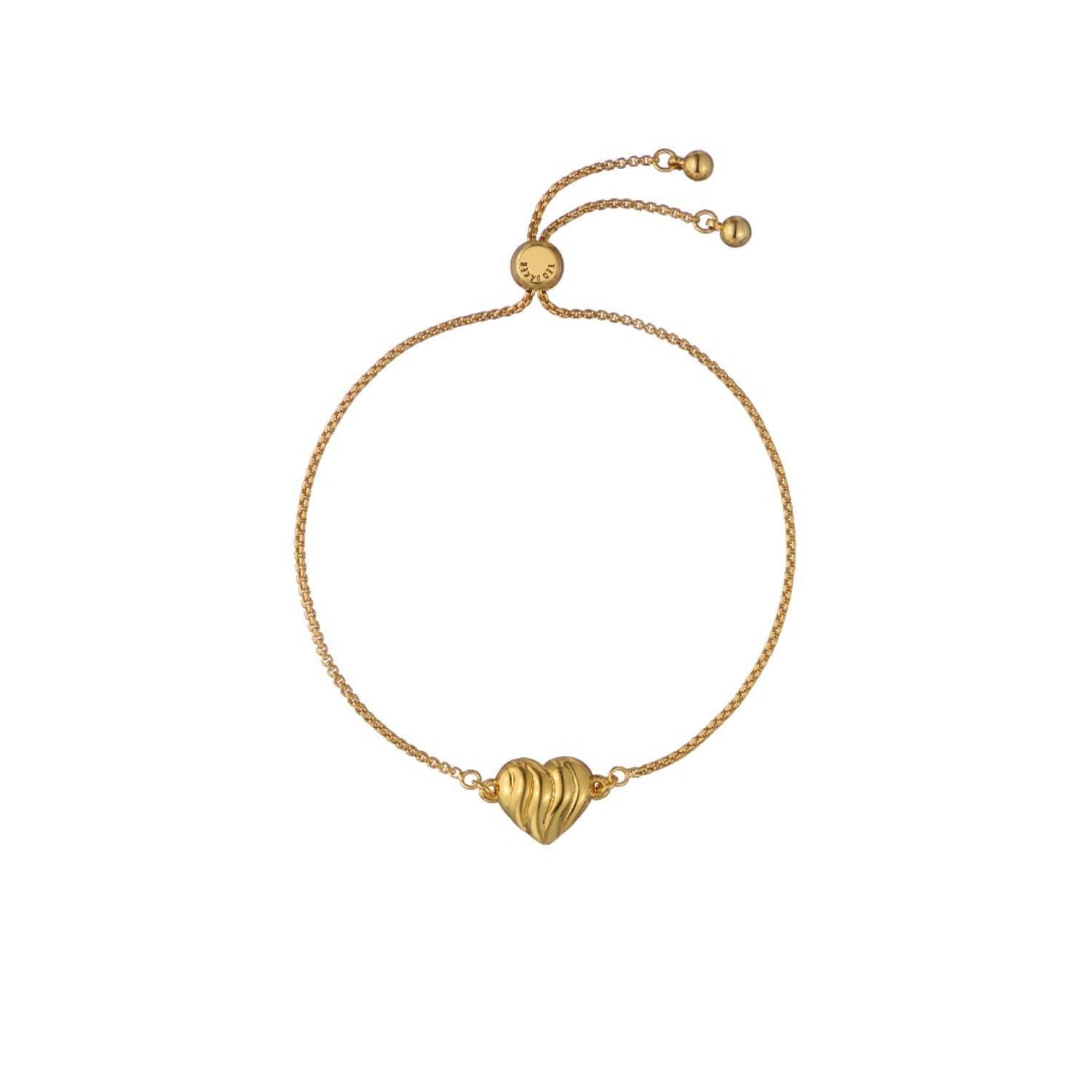 REGINA: Ripple Heart Adjustable Bracelet TBJ4280-02-03 REGINA: Ripple Heart Adjustable Bracelet TBJ4280-02-03 by