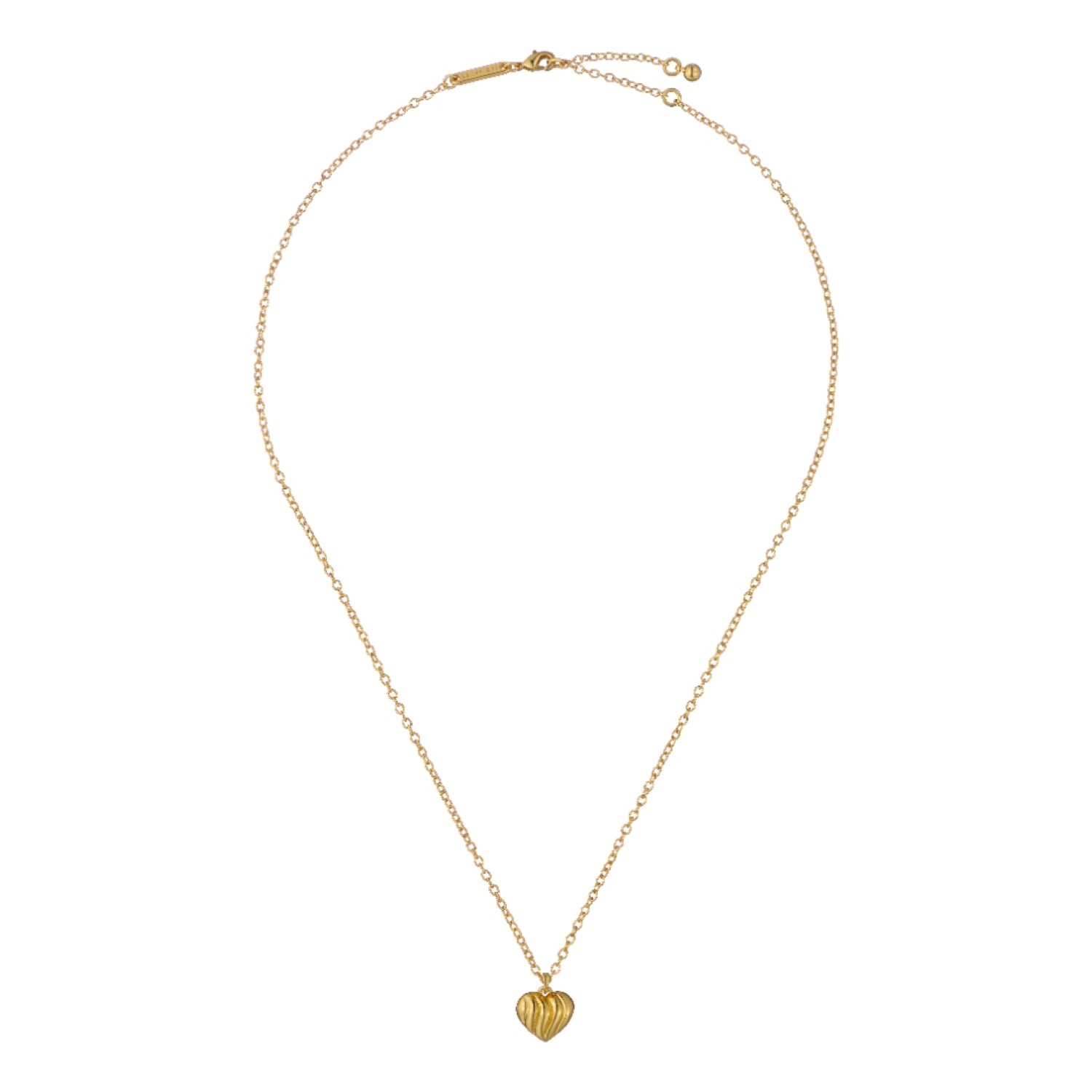 ROSA: Ripple Heart Adjustable Pendant Necklace TBJ4276-02-03 ROSA: Ripple Heart Adjustable Pendant Necklace TBJ4276-02-03 by