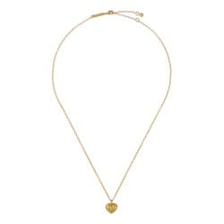 ROSA: Ripple Heart Adjustable Pendant Necklace TBJ4276-02-03