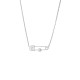 Karen Walker Sterling Silver Runaway Safety Pin Necklace Karen Walker Runaway Safety Pin Necklace in sterling silver with freshwater pearl detail