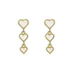 SIA: Pearl Shimmer Heart Drop Earrings TBJ4243-02-426