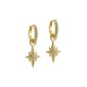 SINA: Star Charm Crystal Huggie Earrings TBJ4267-02-02 SINA: Star Charm Crystal Huggie Earrings TBJ4267-02-02 by