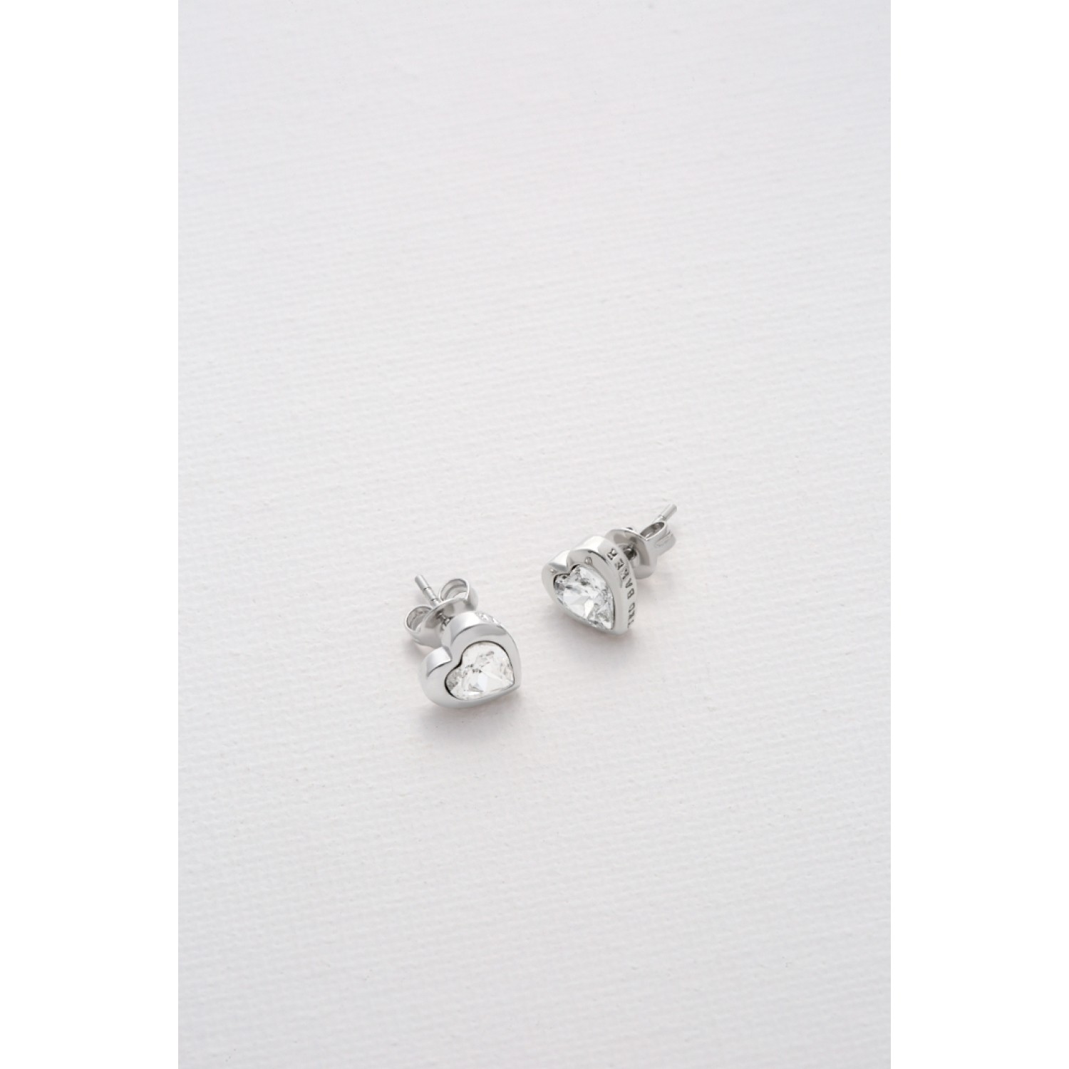 HAN: Crystal Heart Stud Earrings TBJ1654-01-02 by