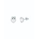 HAN: Crystal Heart Stud Earrings TBJ1654-01-02 by