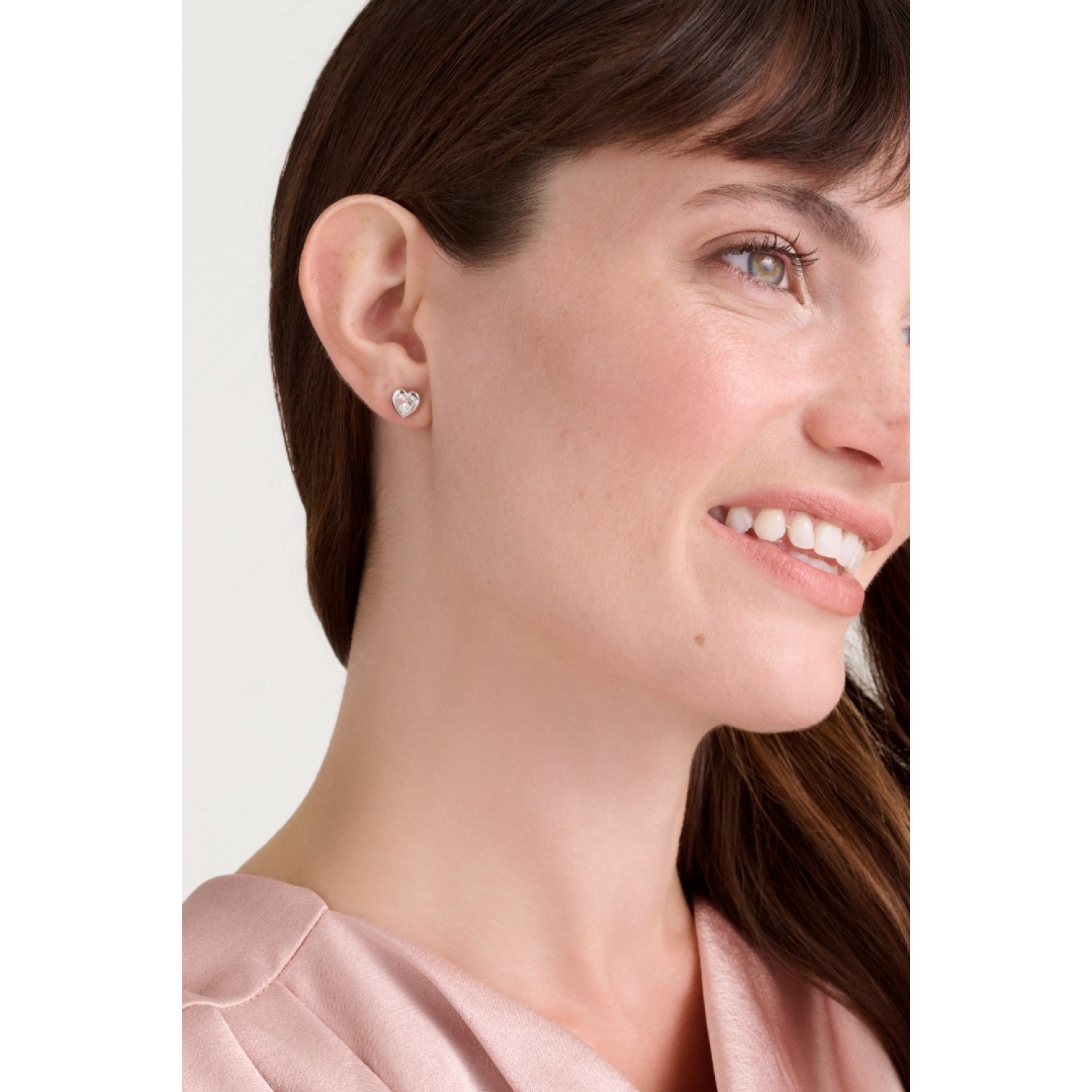 HAN: Crystal Heart Stud Earrings TBJ1654-01-02 by