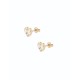 HAN: Crystal Heart Stud Earrings TBJ1654-02-02 by