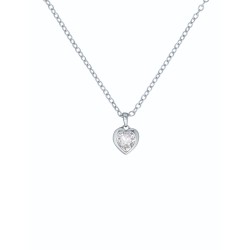 HANNELA: Crystal Heart Pendant Necklace TBJ1681-01-02 HANNELA: Crystal Heart Pendant Necklace TBJ1681-01-02