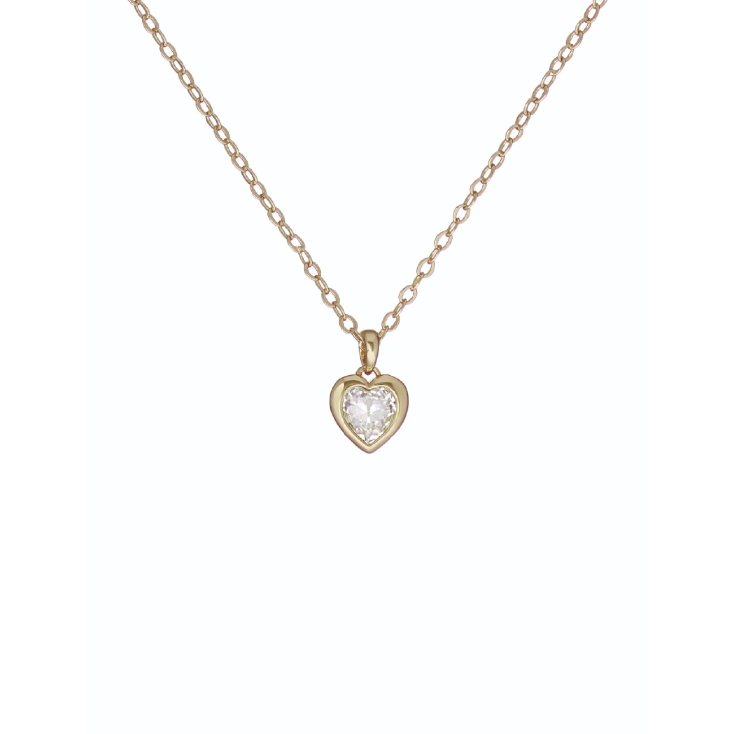 HANNELA: Crystal Heart Pendant Necklace TBJ3993-02-02 – HANNELA: Crystal Heart Pendant Necklace TBJ3993-02-02 by
