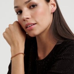 MELRAH: Crystal Adjustable Tennis Bracelet  TBJ2968-02-15