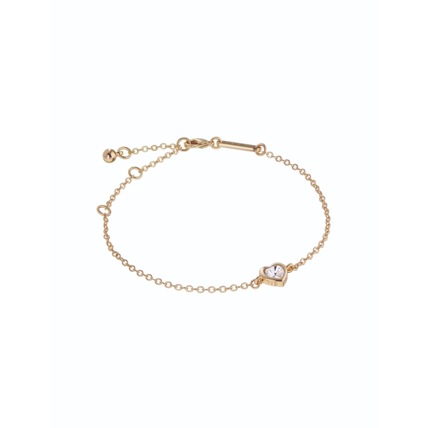 HANSAA: Crystal Heart Adjustable Bracelet TBJ3178-02-02 – HANSAA: Crystal Heart Adjustable Bracelet TBJ3178-02-02 by