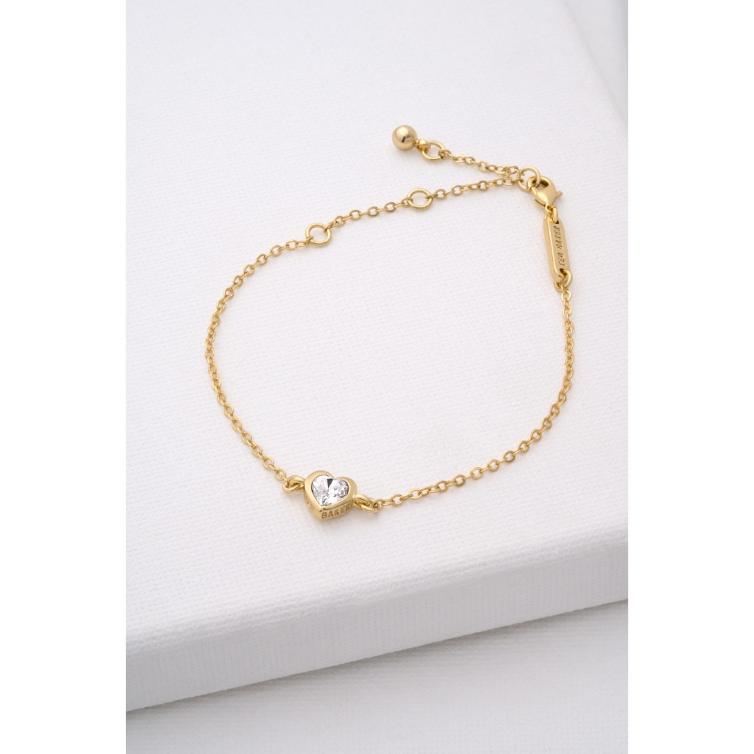 HANSAA: Crystal Heart Adjustable Bracelet TBJ3178-02-02 – HANSAA: Crystal Heart Adjustable Bracelet TBJ3178-02-02 by