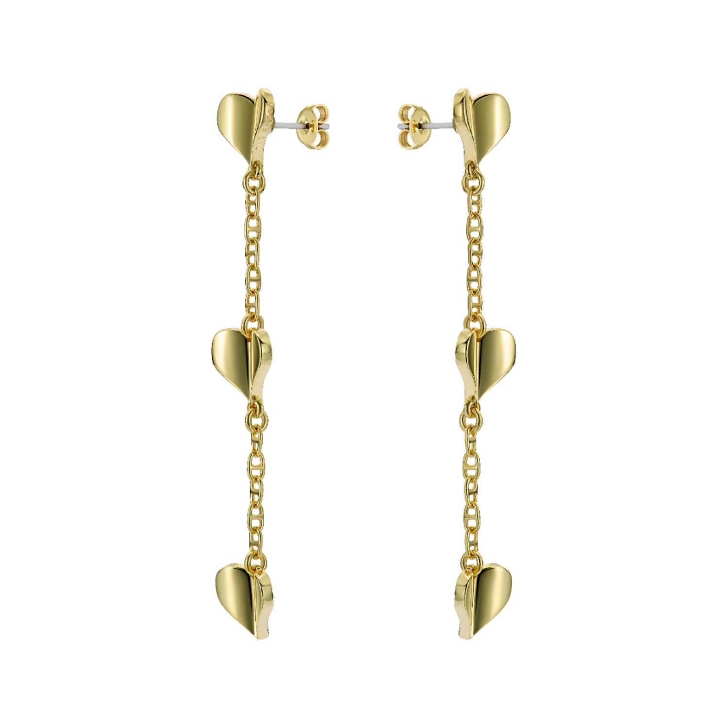 HELIN: Flutter Heart Drop Earrings TBJ4024-02-03 by