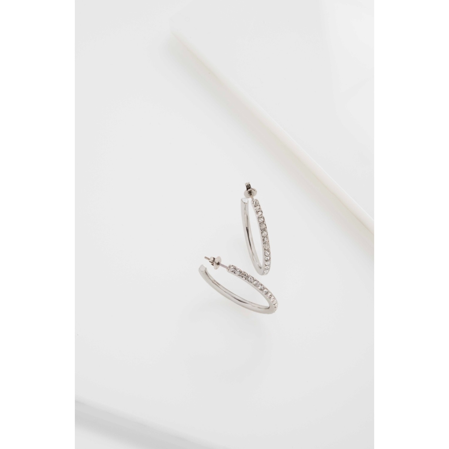 CLANCI: Medium Crystal Hoop Earrings TBJ3999-01-02 – CLANCI: Medium Crystal Hoop Earrings TBJ3999-01-02 by