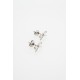 BROOKE: Mini Metal Bow Stud Earrings TBJ4156-01-03 by