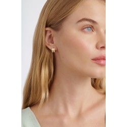 ROLO: Classic Colour Enamel Roll Huggie Earrings TBJ4162-02-08 ROLO: Classic Colour Enamel Roll Huggie Earrings TBJ4162-02-08