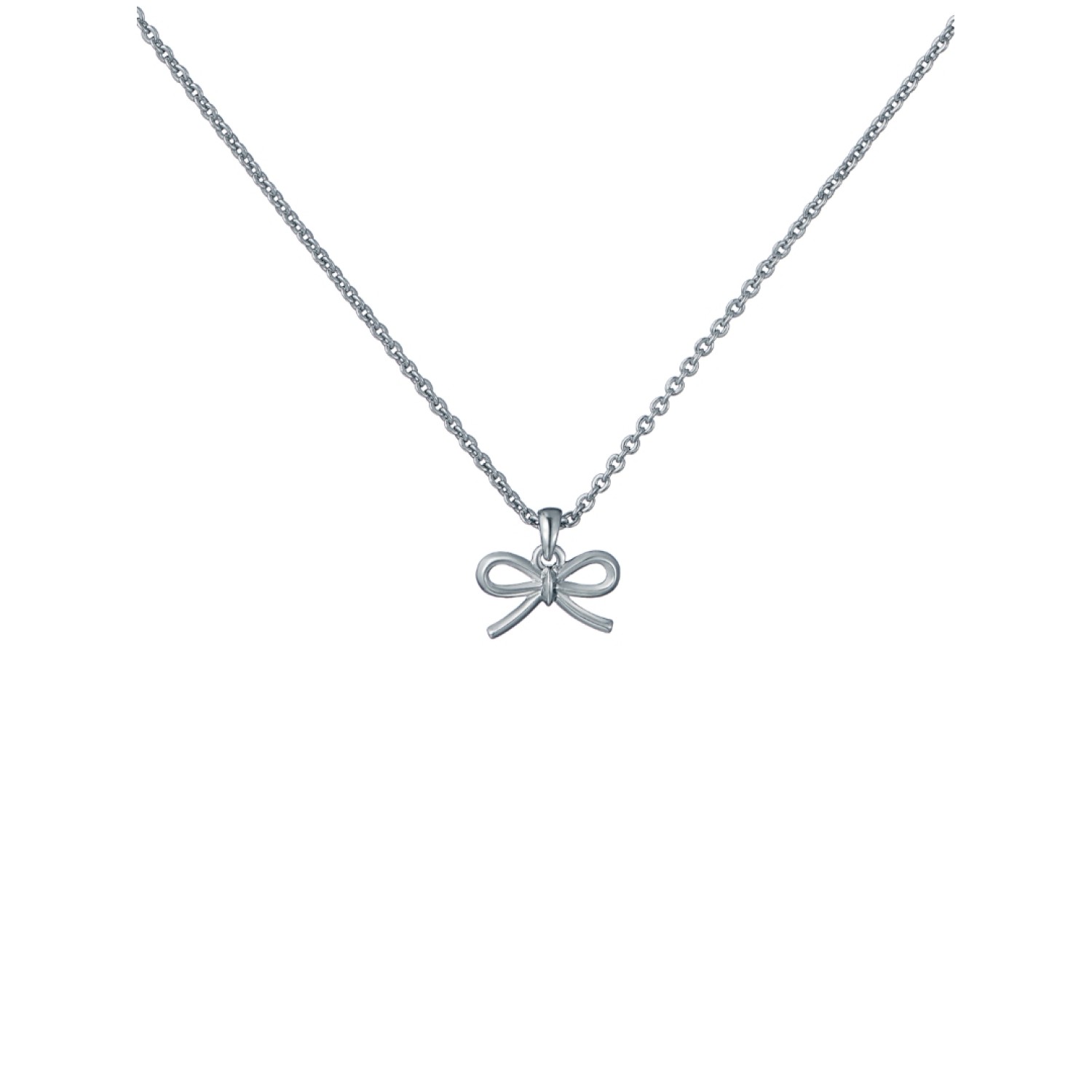 BLAIRE: Mini Metal Bow Pendant Necklace TBJ4156-01-03 by