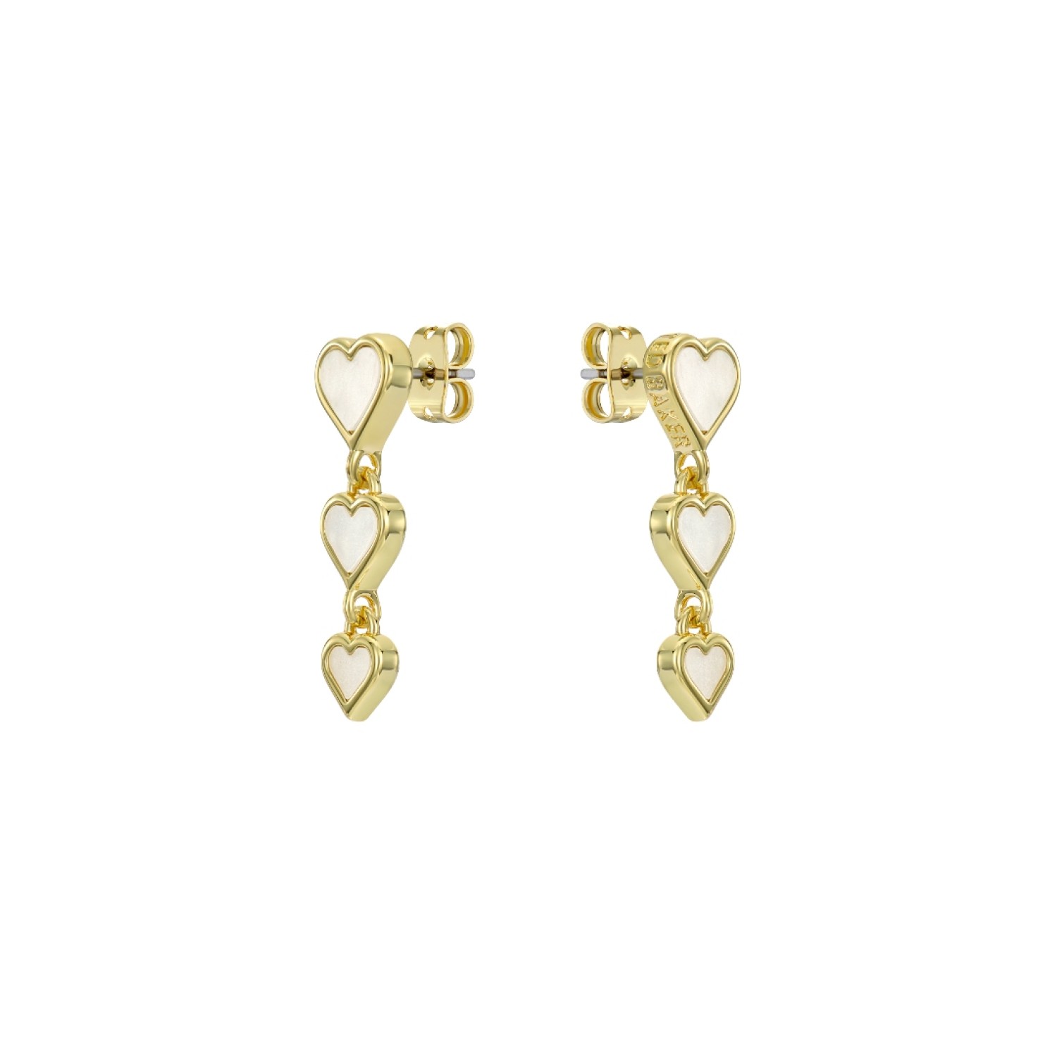 SIA: Pearl Shimmer Heart Drop Earrings TBJ4243-02-426 SIA: Pearl Shimmer Heart Drop Earrings TBJ4243-02-426 by
