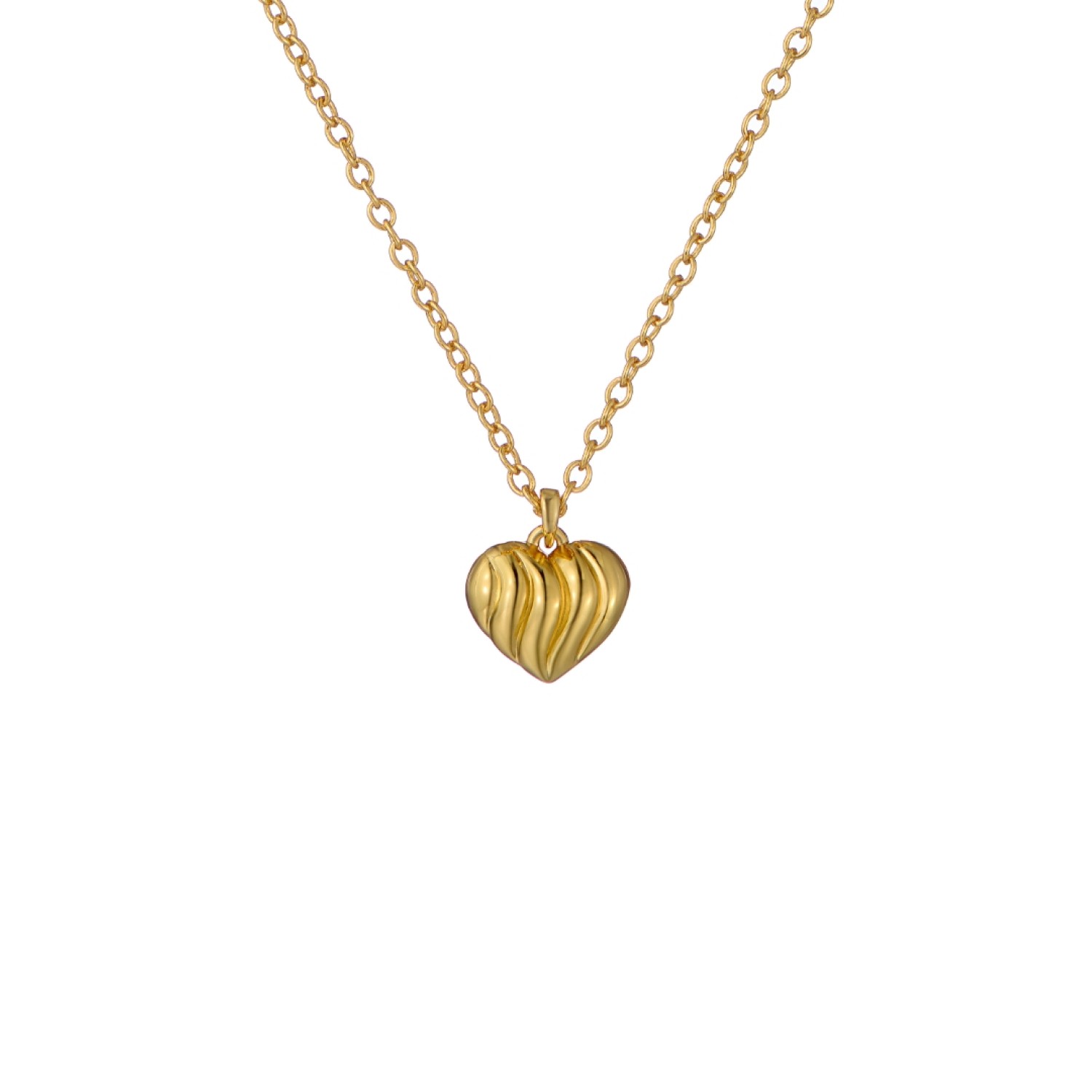 ROSA: Ripple Heart Adjustable Pendant Necklace TBJ4276-02-03 ROSA: Ripple Heart Adjustable Pendant Necklace TBJ4276-02-03 by