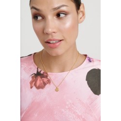 ROSA: Ripple Heart Adjustable Pendant Necklace TBJ4276-02-03 ROSA: Ripple Heart Adjustable Pendant Necklace TBJ4276-02-03