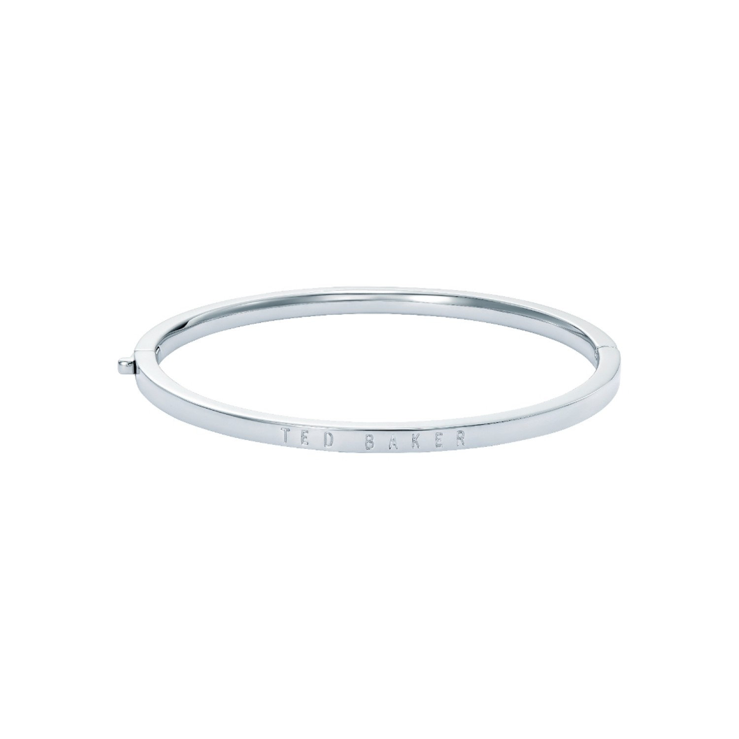 Ted Baker CHRISHELL Logo Slim Bangle Bracelet TBJ4156-01-03 Ted Baker CHRISHELL logo slim bangle bracelet in polished finish