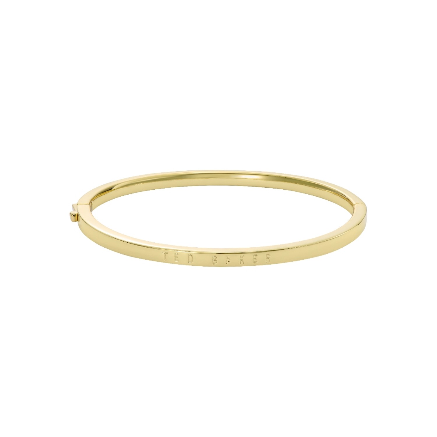 Ted Baker CHRISHELL Logo Slim Bangle Bracelet TBJ4180-02-03 Ted Baker CHRISHELL logo slim bangle bracelet in polished finish